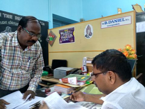 Administrator’s visit — IELC Hr. Sec. School For The Deaf – Ambur — 1