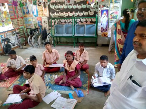 Administrator’s visit — IELC Polio School – Ambur — 2