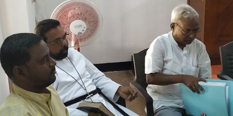 Administrator’s visit — Trivandrum – Meeting with Pastorates held — 4