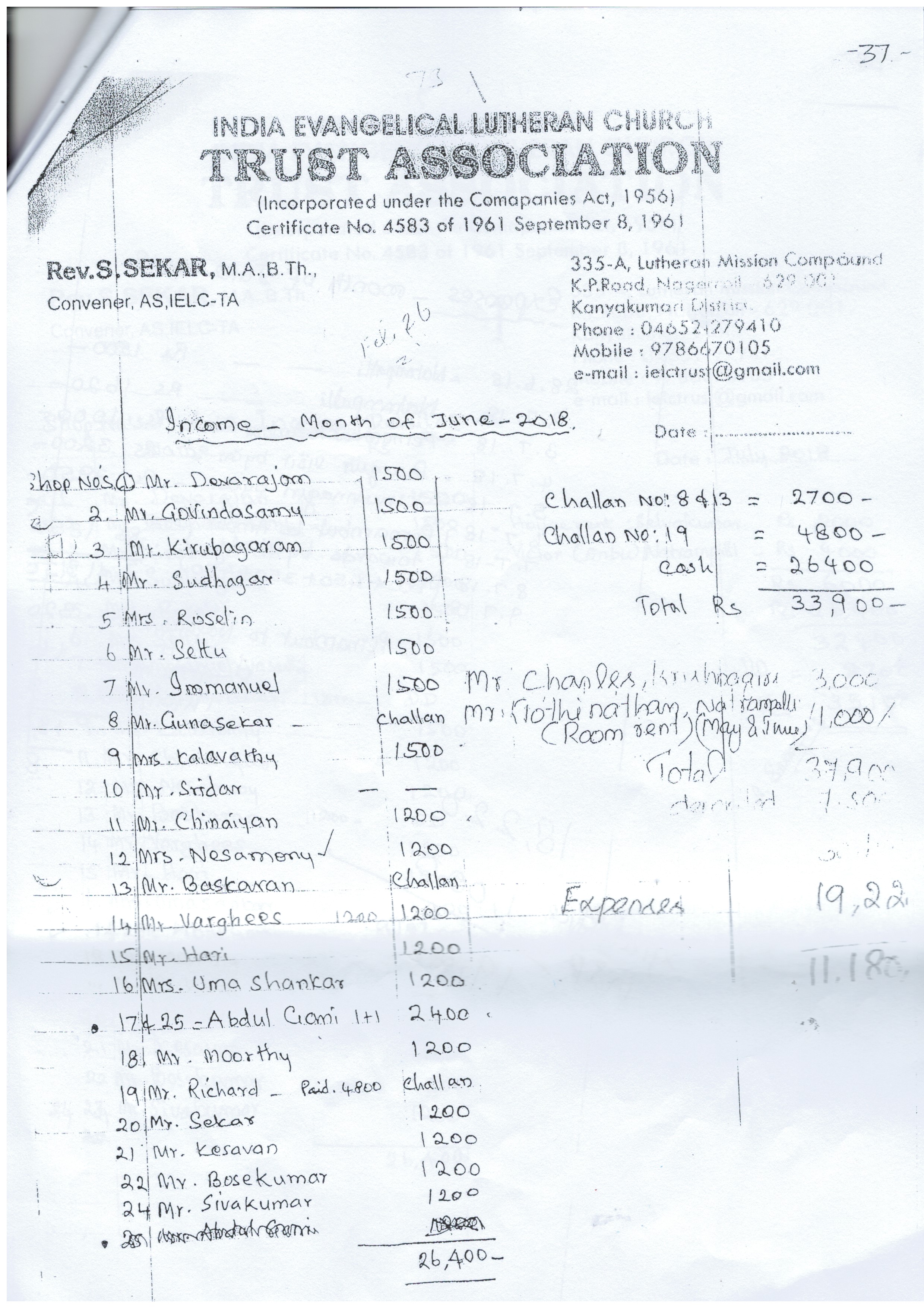23.11.2018 : The letter sent to the Tenants of Ambur Shopping Complex — 4/9