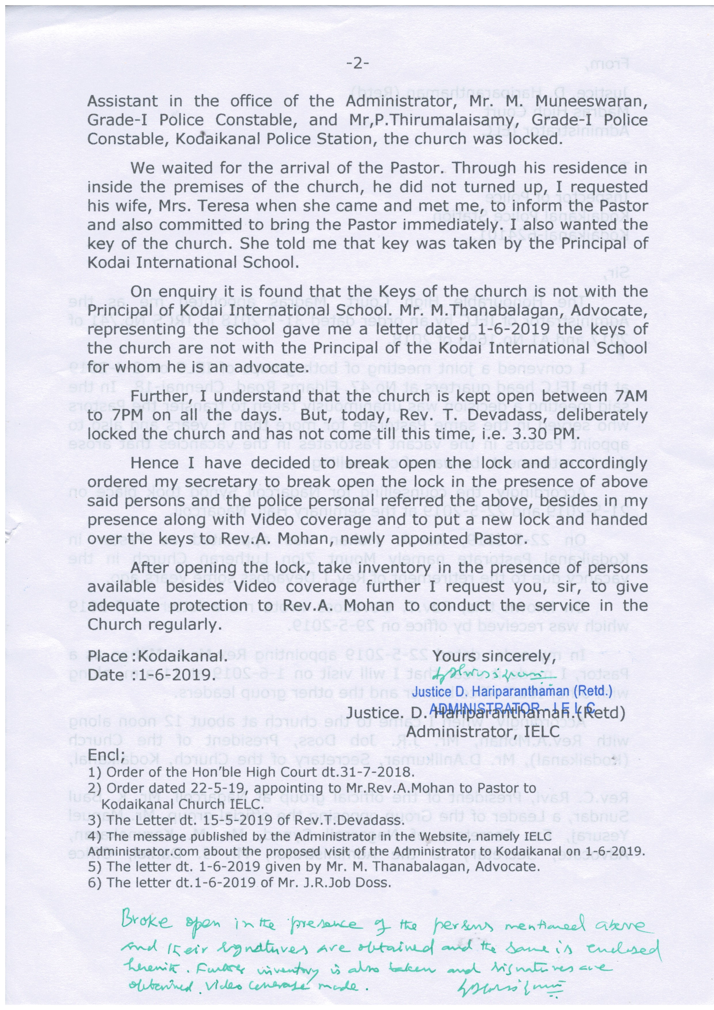 A new history in Kodaikanal Pastorate — 2/13