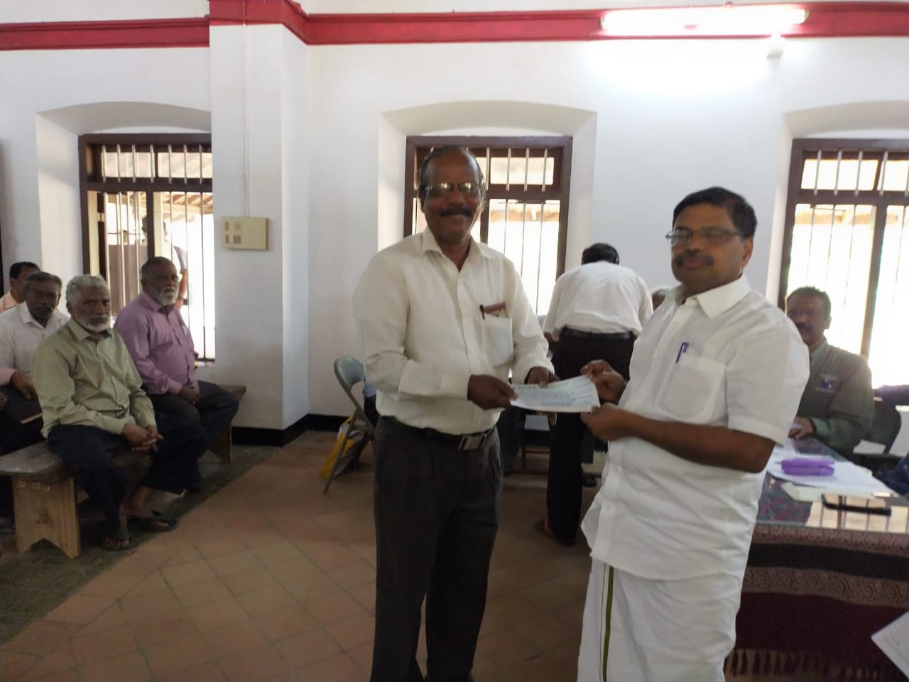 Provident Fund (PF) dues settled to the retired Pastors in Nagercoil and Trivandrum Synod — 14/19