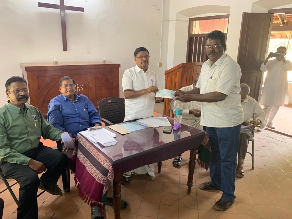 Provident Fund (PF) dues settled to the retired Pastors in Nagercoil and Trivandrum Synod — 13/19