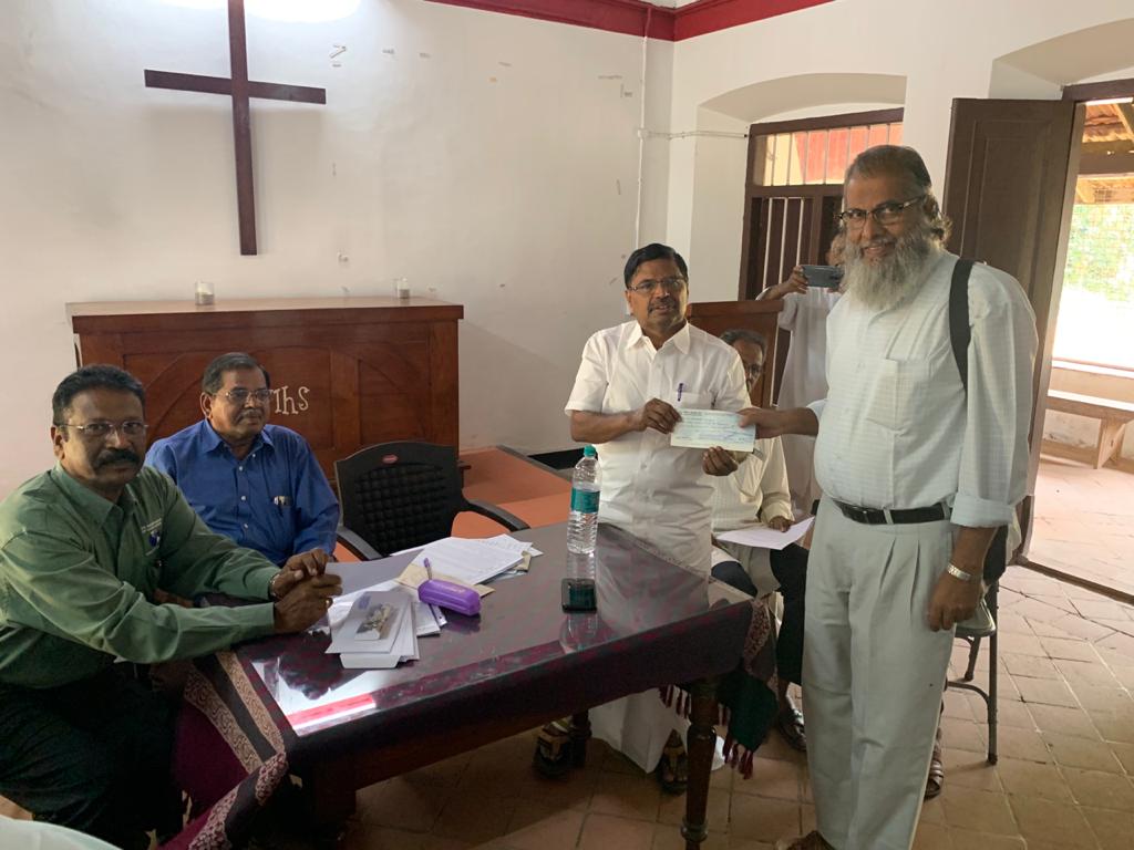 Provident Fund (PF) dues settled to the retired Pastors in Nagercoil and Trivandrum Synod — 12/19