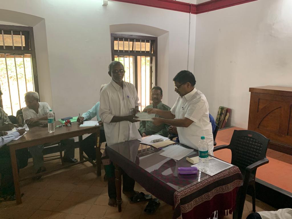 Provident Fund (PF) dues settled to the retired Pastors in Nagercoil and Trivandrum Synod — 11/19