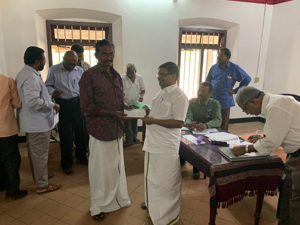 Provident Fund (PF) dues settled to the retired Pastors in Nagercoil and Trivandrum Synod — 8/19