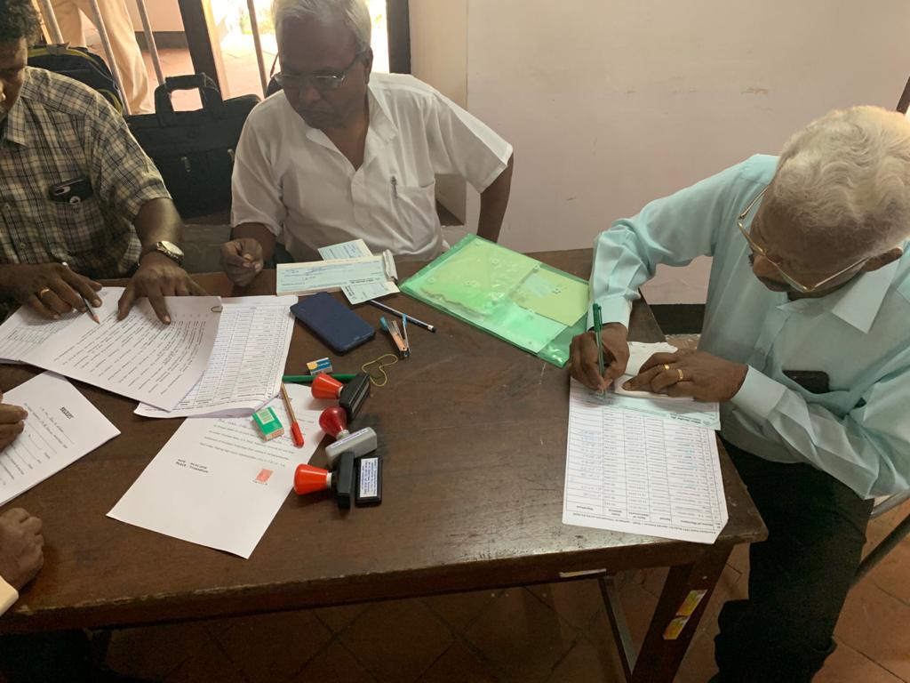 Provident Fund (PF) dues settled to the retired Pastors in Nagercoil and Trivandrum Synod — 4/19